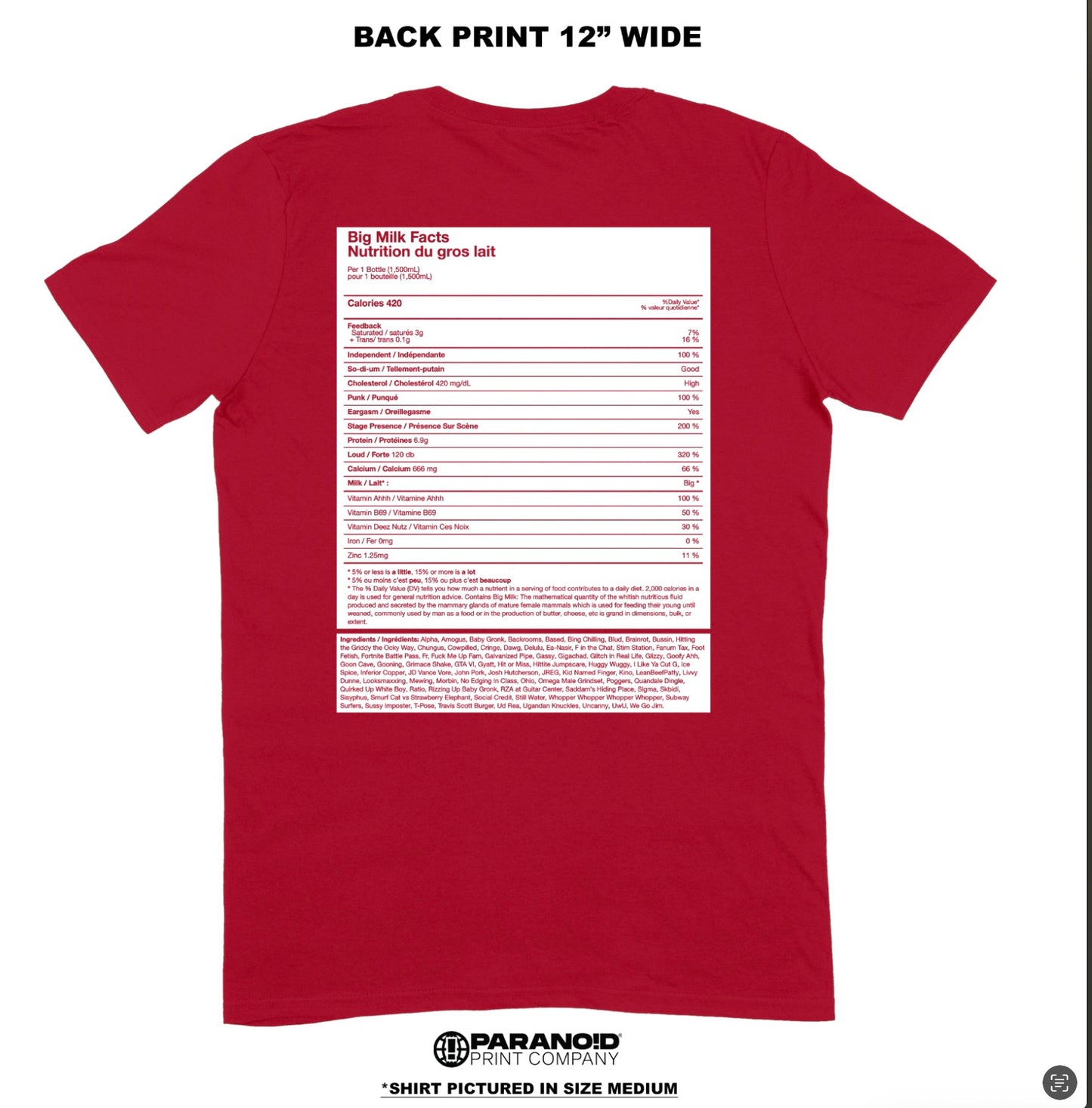 SATIRE SHIRT (free 🇨🇦 shipping)